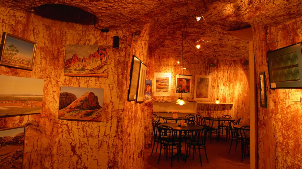 In Coober Pedy, it's not just homes that are underground - there are subterranean restaurants, shops, motels, and even a Serbian Orthodox Church (Credit: Getty Images)